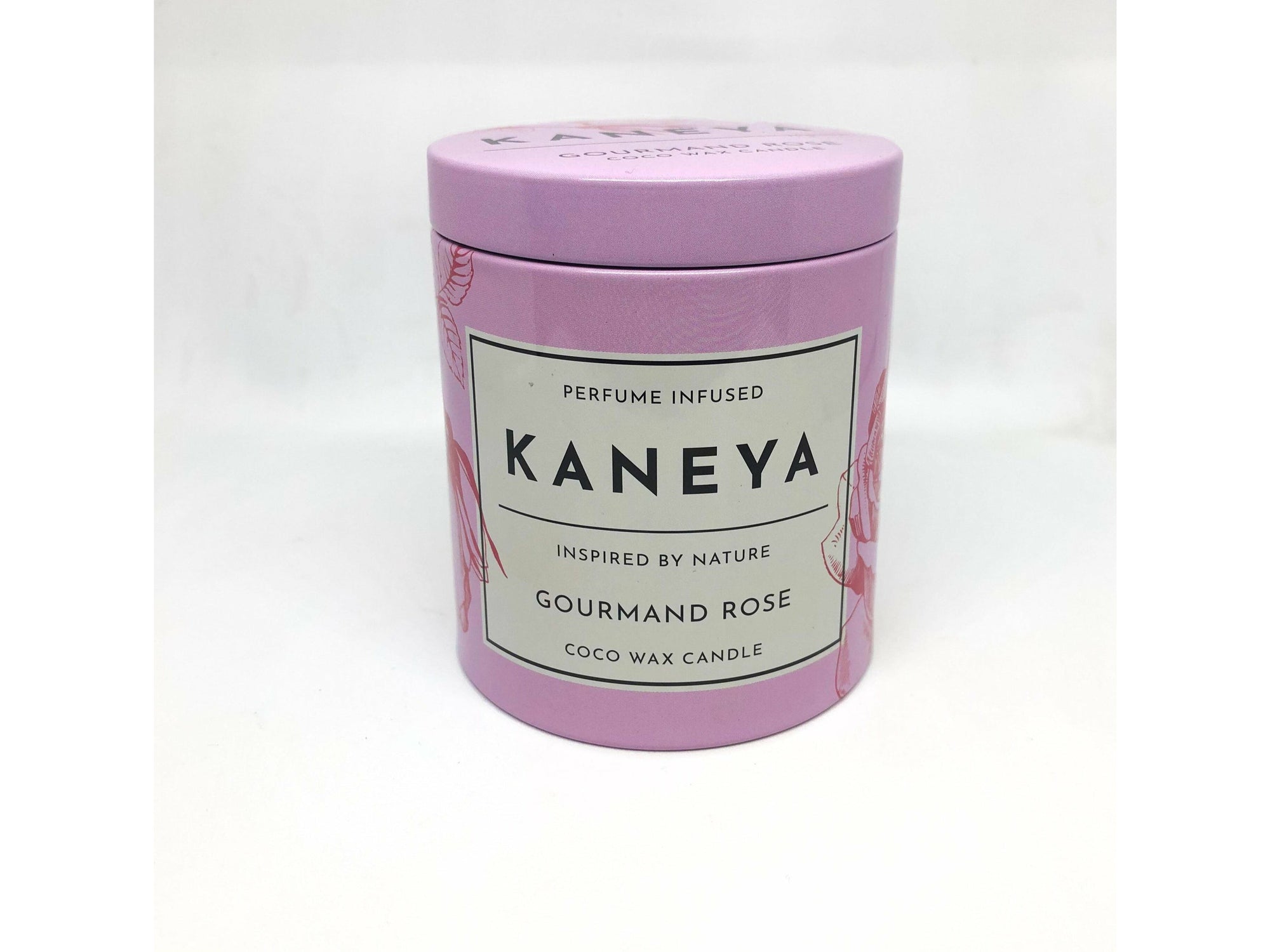 Gourmand Rose Soy Tin Scented Candle