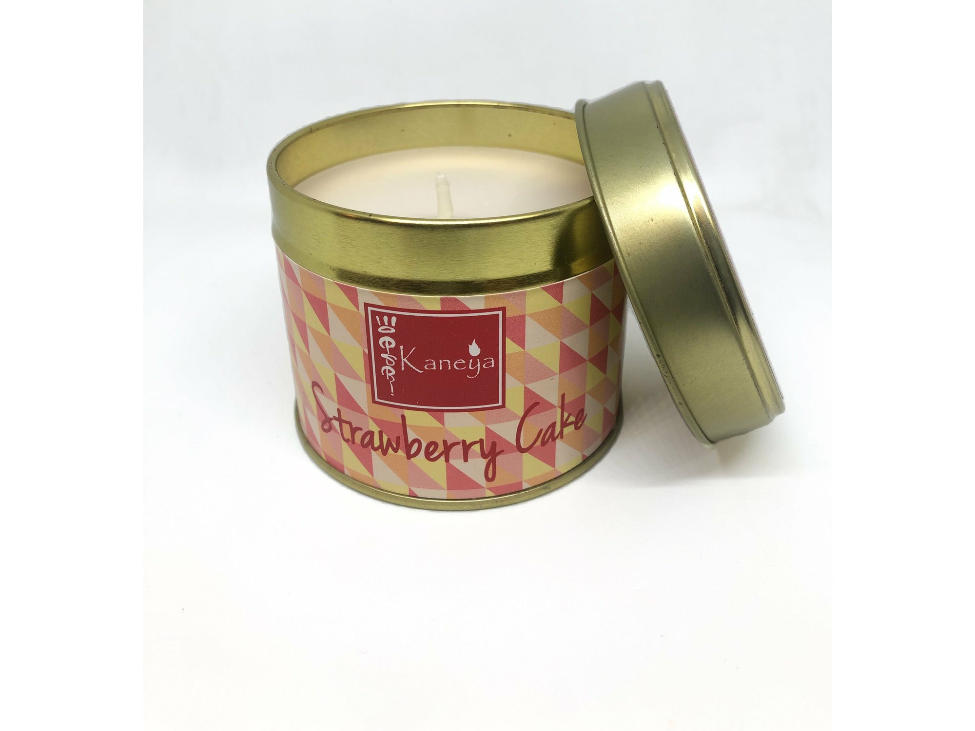 Strawberry Cake Soy Tin Scented Candle