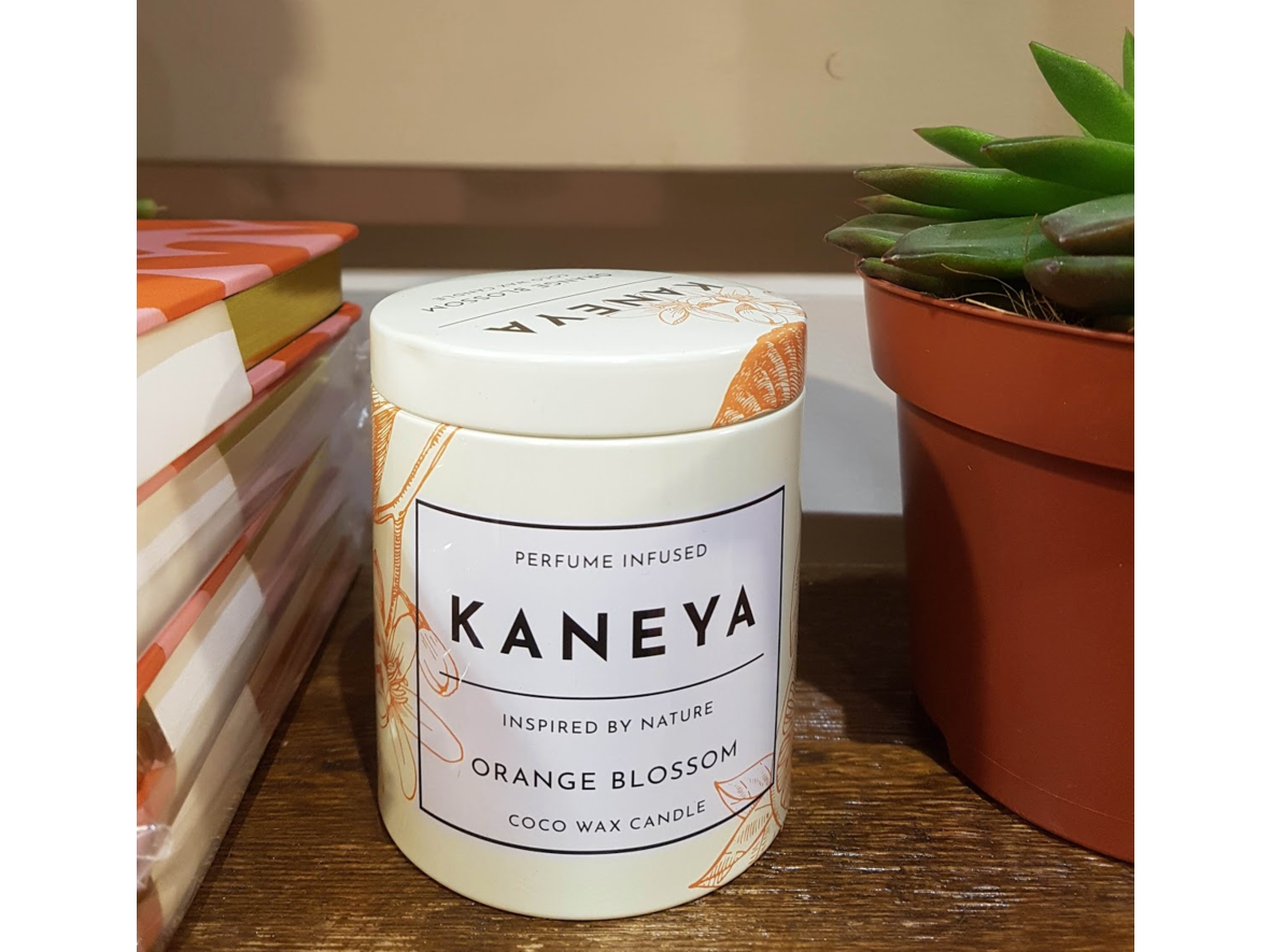 Kaneya Orange Blossom Scented Tin Candle